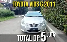 Toyota Vios G MT 2011 Mulus! Bisa Kredit TDP=5juta