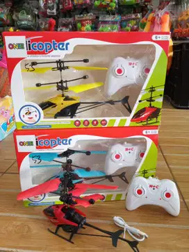 mainan anak rc heli remot 2in1 sensor