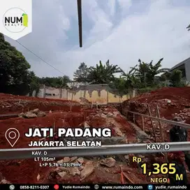 Tanah Kavling Siap Bangun di Jatipadang Pasar Minggu Jakarta Selatan