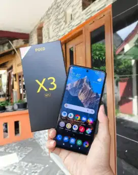 poco x3 nfc 8/128 gaming fullset resmi siap pakai