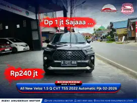 Dp 1jt All New Veloz 1.5 Q CVT TSS 2022 Automatic Pjk 02-2026