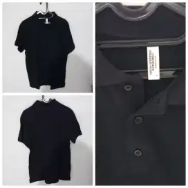 Polo Shirt Men New States Size L Warna Hitam