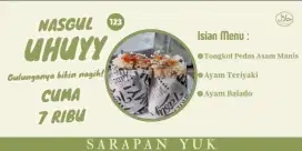 Jaga nasi gulung untuk sarapan
