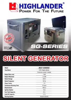 GENSET 7000 WATT SILENT