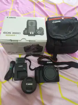 DIJUAL CANON DIGITAL CAMERA EOS 3000D with lens 18-55 mm DC III black