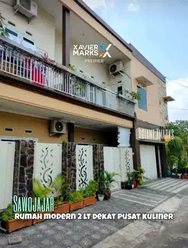 Rumah modern 2 lantai dekat kuliner di Sawojajar Malang