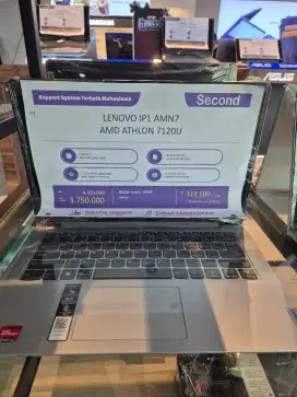 Second Laptop Lenovo IP1 AMN7 AMD ATHLON 7120U