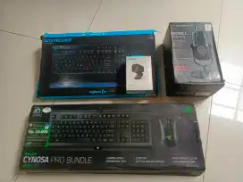 Peripherals aksesoris komputer ex upgrade mulus fullset siap pake