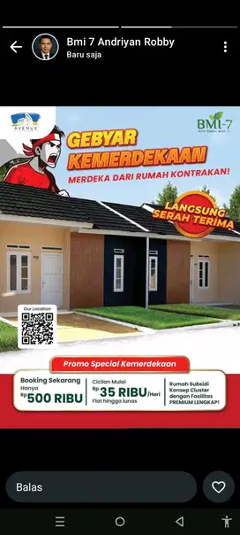 Rumah Subsidi 1 Lantai Dekata PT Kino Cidahu