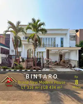 DIJUAL RUMAH MODERN MINIMALIS DI BINTARO