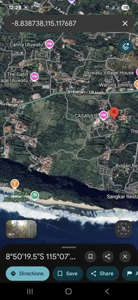 Dijual Tanah 10 Are Jln Belong Bunter Pecatu Uluwatu