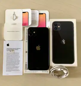Iphone 11 64gb Black IBOX Mulus Normal Malang Batu