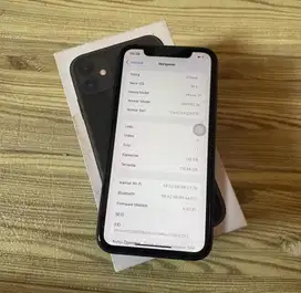 iPhone 11 128GB Garansi Inter All Operator Mulus Battery 86%