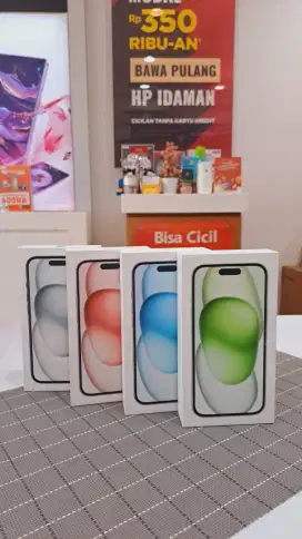 Iphone 15/128 ready àll variant warna kredit bunga 0 tanpa jaminan