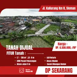 Tanah Jl Kaliurang Km 8, Dekat Kampus UGM, SHM