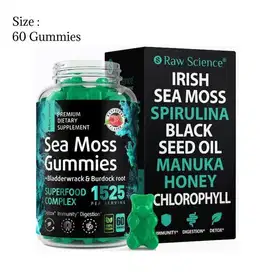 Raw Science Sea Moss Gummies 1525 mg