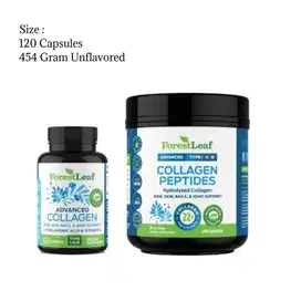 Forest Leaf Advanced Collagen Type 1 2 & 3 with Hyaluronic Acid