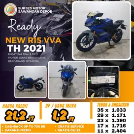 BISA CASH KREDIT YAMAHA NEW R15 VVA V3 TH 2021 UNIT MULUS BERGARANSI