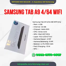 SAMSUNG TAB A9 4/64 GB - WIFI ONLY - BARU - GARANSI RESMI SAMSUNG SEIN