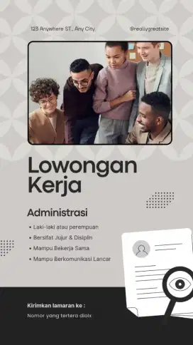 Info lowongan pekerjaan