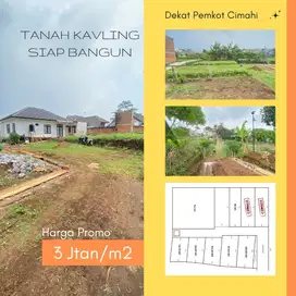Tanah Siap Bangun di Permana Cimahi Dekat Pemkot dan Alun alun 3 tan/