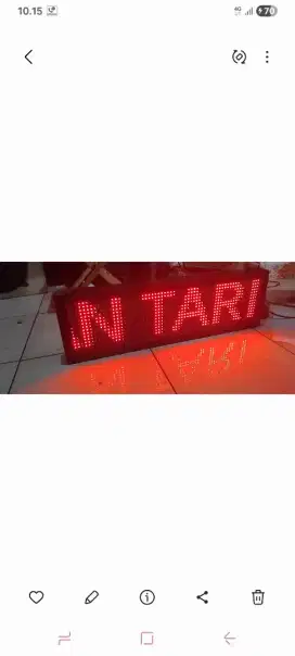 Running text tulisan berjalan