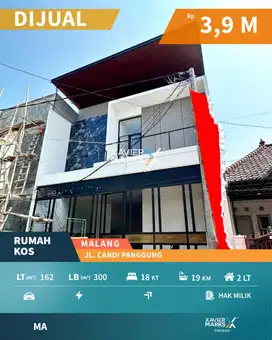 Rumah Kos Modern Dekat Kampus di Candi Panggung Malang