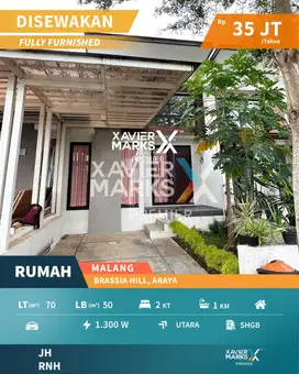 Disewakan Rumah Full Furnish Dekat Binus di Brassia Hill Araya Malang