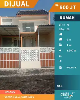 Rumah Siap Huni Bagus di Graha Mulia Lowokwaru Malang