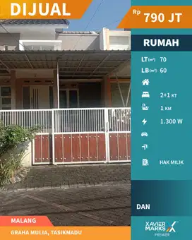 Rumah Dekat Suhat Terawat di Graha Mulia Lowokwaru Malang