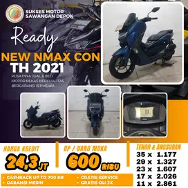 CASH KREDIT DP 600 YAMAHA NEW NMAX CON KEYLES TH 2021 UNIT MULUS