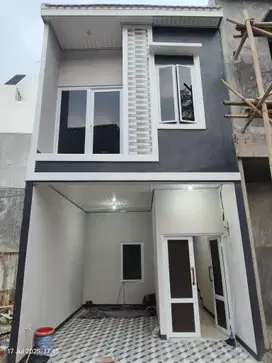 Rumah baru jakarta 2 lantai murah 475 juta akses mobil shm