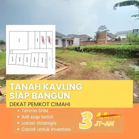 Tanah Kavling Siap Bangun Dekat Pemkot Cimahi Hanya 3Jtan Permeter