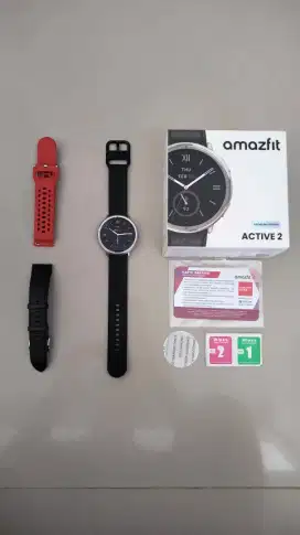 Smartwatch Amazfit Active 2 Premium kondisi 99.99% mantap ada bonus