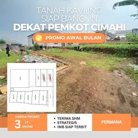 Jual Cepat Tanah Siap Bangun di Permana Cimahi Dekat Pemkot 3Jtan/m