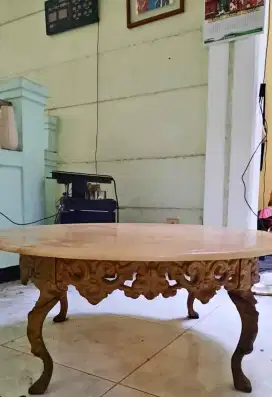 Dijual Meja Bulat Batu Marmer Murah
