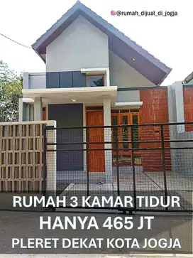 Rumah dekat RS Permata Husada di Pleret Bantul Jogja Selatan Siap Huni