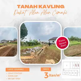 Dijual Tanah Murah Lokasi Strategis Cimahi Hanya 3Jtan/m