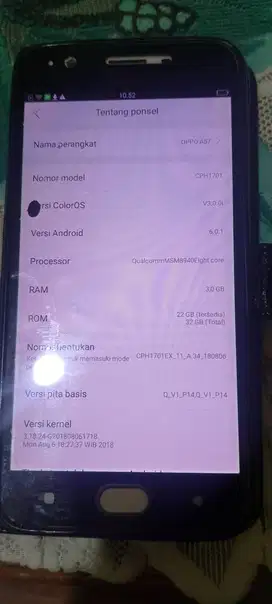 Hp oppo A57 lama