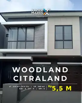 Rumah Baru, Gress, Hunian Asri, Woodland, Citraland, Surabaya