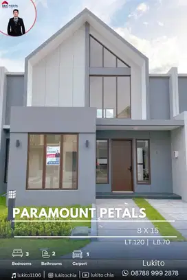 Dijual Rumah Baru Rapi Terawat Siap Huni di Paramount Petals Bitung