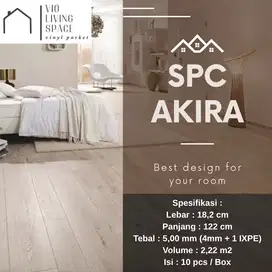 SPC LANTAI KAYU AKIRA TEBAL 2MM / SPC FLOORING / SPC INDOOR