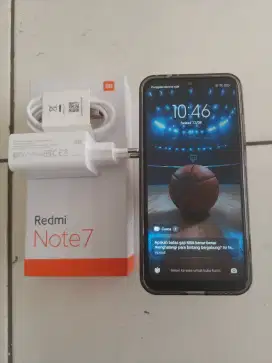 Ram 6/128 GB Redmi Note 7 Fullset Mulus Nominus Blm Pernah Servis