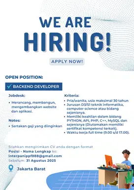 BACKEND DEVELOPER