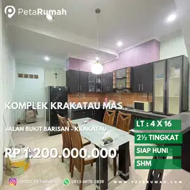 Townhouse furnish komplek krakatau mas jalan bukit barisan