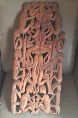 Kayu ukir asmat 60x30cm