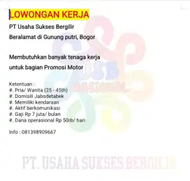LOWONGAN KERJA SEGERA