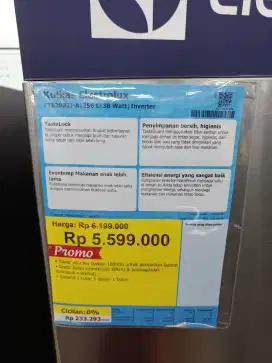 segampang itu cicilan kulkas Electrolux mulai dari 600/Bulan