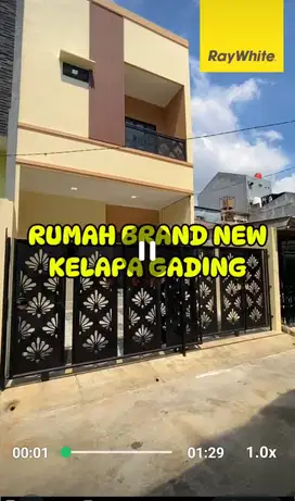 Rumah Brand New 3 lt di Hibrida  termurah