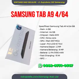 SAMSUNG TAB A9 4/64 GB LTE - BARU - GARANSI RESMI SAMSUNG SEIN